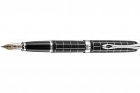 Перьевая ручка Diplomat Excellence A Plus Rhomb Guilloche Lapis Black перо F золото 14K