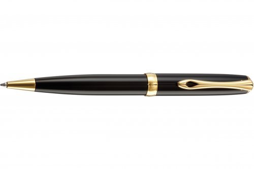 Шариковая ручка Diplomat Excellence A2 Black Lacquer Gold