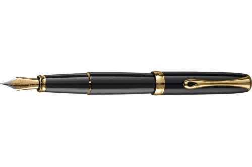 Перьевая ручка Diplomat Excellence A Black Lacquer Gold перо F