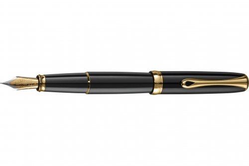 Перьевая ручка Diplomat Excellence A Black Lacquer Gold перо M