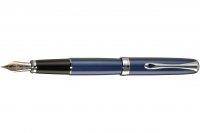 Перьевая ручка Diplomat Excellence A2 Midnight Blue Chrome перо F золото 14K