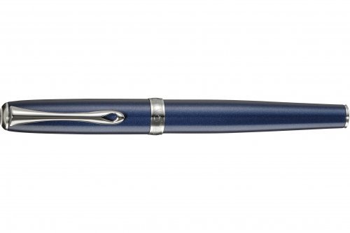 Перьевая ручка Diplomat Excellence A2 Midnight Blue Chrome перо F золото 14K