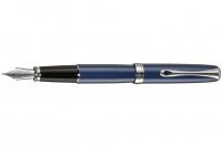 Перьевая ручка Diplomat Excellence A2 Midnight Blue Chrome перо F
