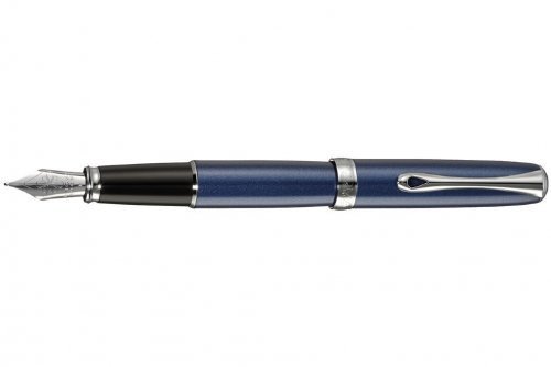 Перьевая ручка Diplomat Excellence A2 Midnight Blue Chrome перо F