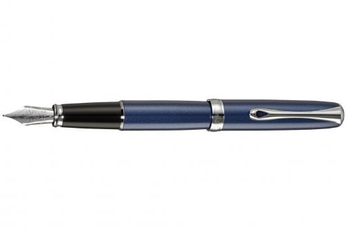 Перьевая ручка Diplomat Excellence A2 Midnight Blue Chrome перо F