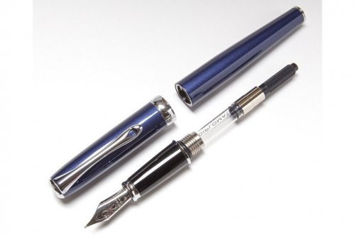 Перьевая ручка Diplomat Excellence A2 Midnight Blue Chrome перо F