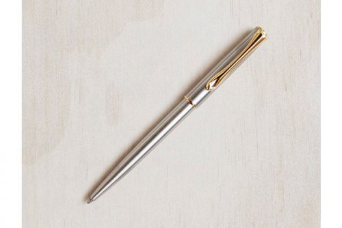 Шариковая ручка Diplomat Traveller Stainless Steel Gold