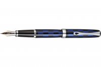 Перьевая ручка Diplomat Excellence A Plus Rome Black Blue перо F золото 14K