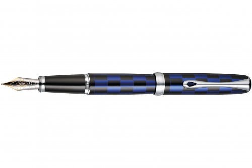 Перьевая ручка Diplomat Excellence A Plus Rome Black Blue перо F золото 14K
