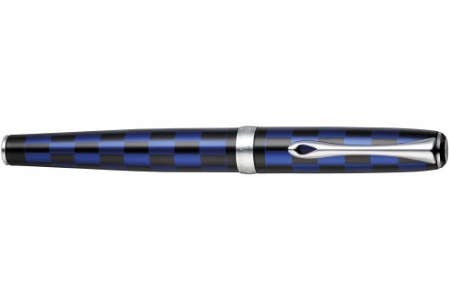 Перьевая ручка Diplomat Excellence A Plus Rome Black Blue перо F золото 14K