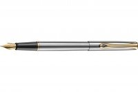 Перьевая ручка Diplomat Traveller Stainless Steel Gold перо F