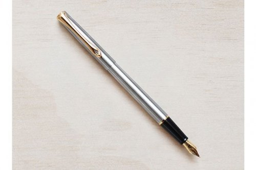 Перьевая ручка Diplomat Traveller Stainless Steel Gold перо F