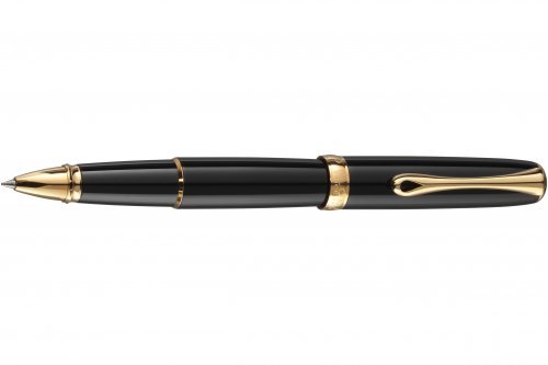 Ручка-роллер Diplomat Excellence A2 Black Lacquer Gold