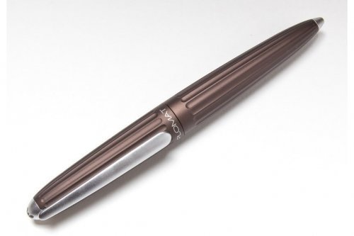 Перьевая ручка Diplomat Aero Brown Metallic перо F золото 14K