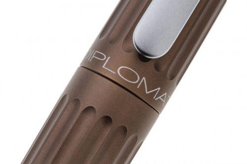 Перьевая ручка Diplomat Aero Brown Metallic перо F золото 14K